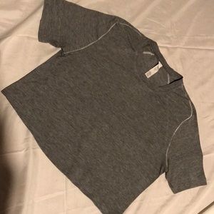 Lululemon Crop T-shirt. Gray. Size 4.